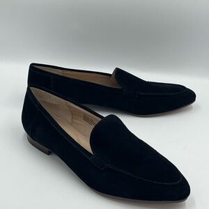 J Jill Leather Loafers Shoes Women’s 9.5 M Black Slip On Flats